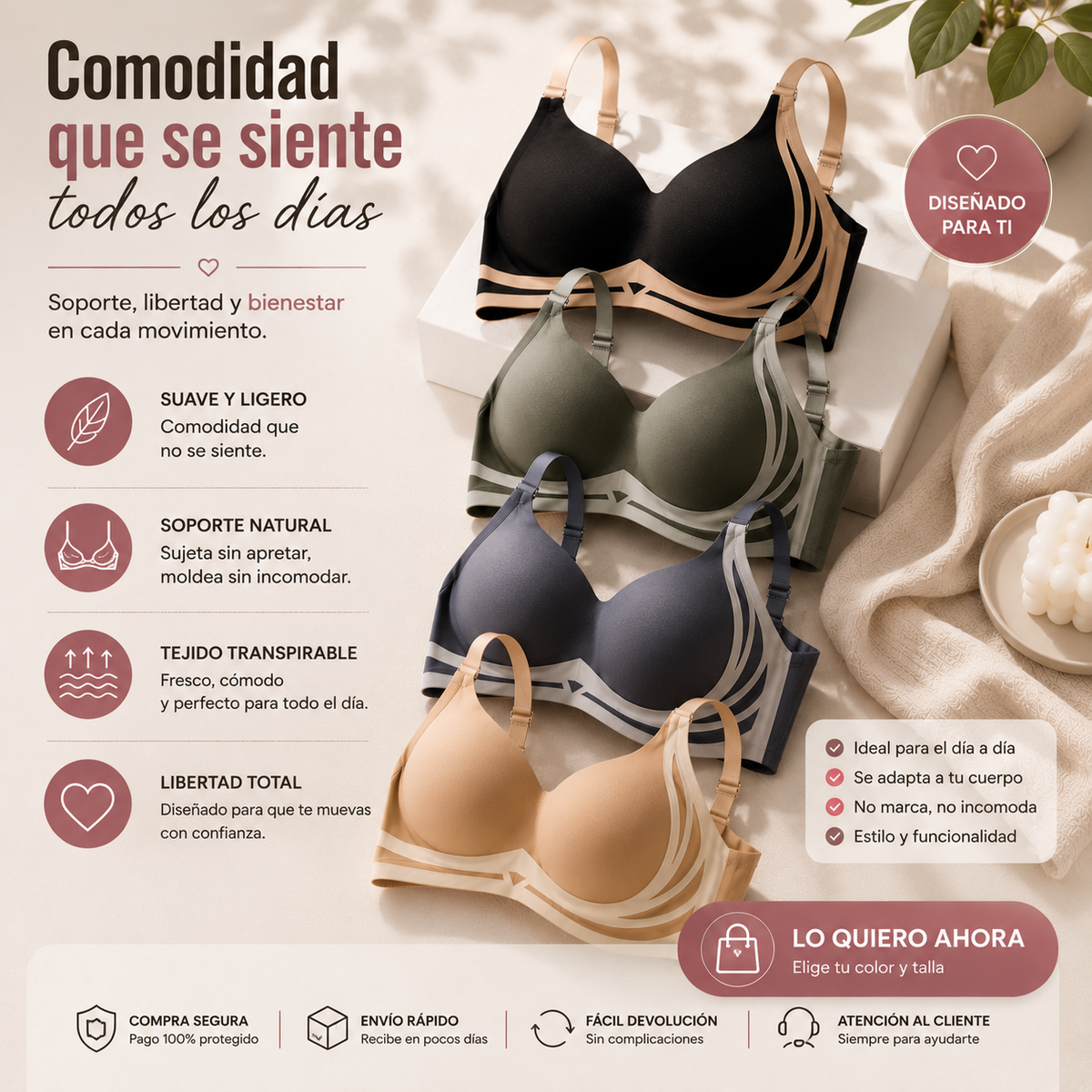 By SS™ Brasier Push Up