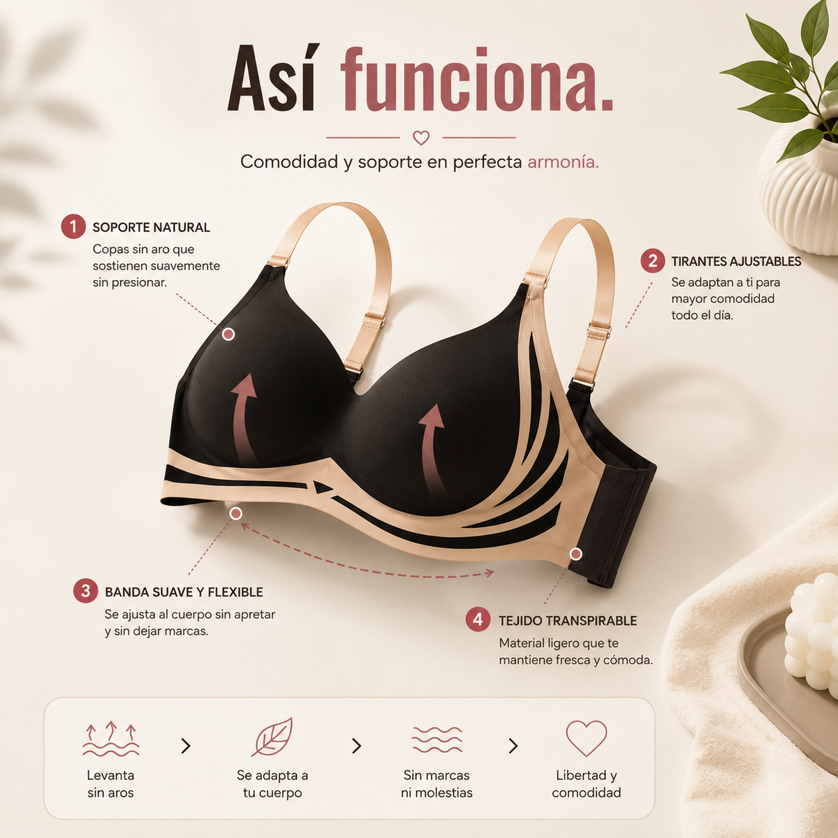By SS™ Brasier Push Up