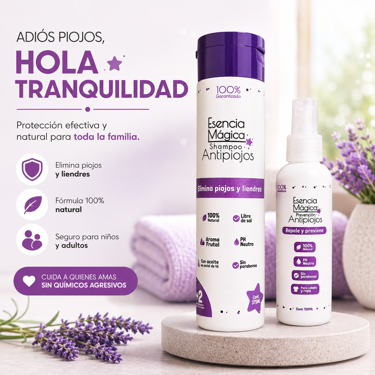 By SS™ Kit Escudo Capilar(Shampoo+Spray)